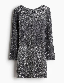 Сукня H&M Ж1122549 (12454520) колір сірий (Ж1122549 - 220597)