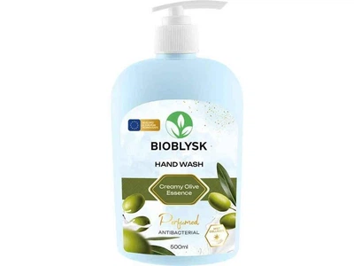 Жидкое крем-мыло парфюмированное антибактериальное BioBlysk Creamy Olive Essence 500 мл