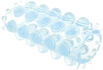 Стимулирующая насадка на член Toy Joy Power Stretchy Sleeve 6.5х2 см Голубой (8713221399335)