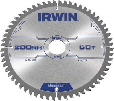 Диск Irwin по алюмінію TCG для циркулярних пилок 200x30 мм. 60T (1907774)