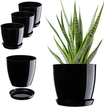 Квітковий горщик з підставкою Kadax Agen K8129 3 шт