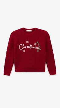 Светр з принтом для дівчинки Erceylan LN25104 Christmas 122 см Червоний shop (2000999324383)