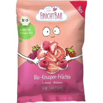 FruchtBar Bio Knusper-Früchte — органические хрустящие фрукты Клубника-Малина, 12 г