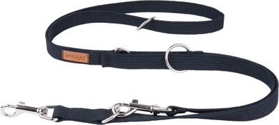 Регульований повідець Amiplay Cotton 6 в 1 S 100 - 200 см Чорний (5907563221468)