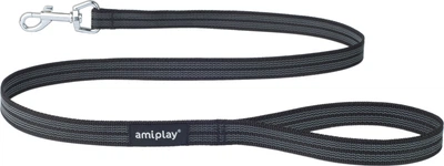 Повідець Amiplay Rubber L - XL 120 x 2 см Чорний (5907563221710)