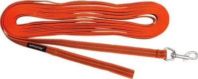 Тренувальний повідець Amiplay Rubber L - XL 1000 x 2 см Помаранчевий (5907563221901)