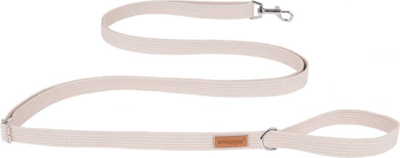 Регульований повідець Amiplay Cotton Easy Fix M 160 - 300 см Бежевий (5907563227453)