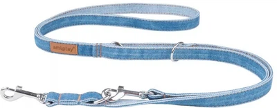 Регульований повідець Amiplay Denim 6 в 1 XL 100 - 200 см Синій (5907563271463)
