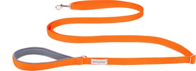 Smycz regulowana Amiplay Samba Easy Fix L 160 - 300 cm Pomarańczowa (5907563277939)
