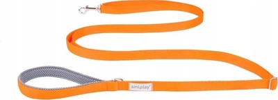 Smycz regulowana Amiplay Samba Easy Fix XL 160 - 300 cm Pomarańczowa (5907563277991)