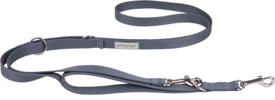 Регульований повідець Amiplay Samba 7 в 1 L 100 - 200 см Сірий (5907563278134)