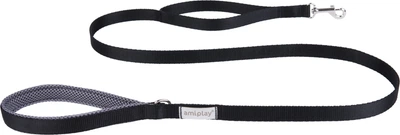 Smycz Amiplay Samba XL 150 cm Czarna (5907563279926)