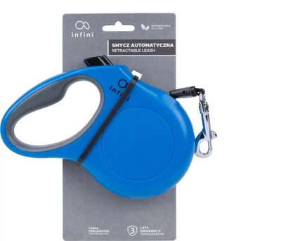 Smycz automatyczna Amiplay Infini Freedom XL 5 m Niebieska (5907563279629)