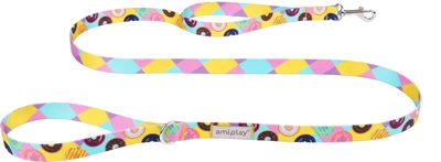 Smycz Amiplay BeHappy L 150 cm Donut (5907563281868)