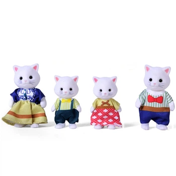 Игрушка Игровой набор Sylvanian Families Семья котов, 4 героя для детей (арт 14826)