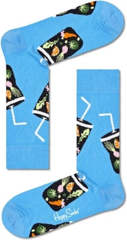 Женские носки прикольные высокие хлопковые Happy Socks 194875 36/40 1 пара Голубой (2200005145357)