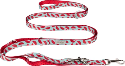 Регульований повідець Amiplay BeHappy 8 в 1 S 200 - 400 см Watermelon (5907563305441)