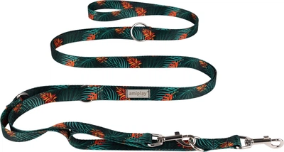 Регульований повідець Amiplay BeHappy 8 в 1 S 200 - 400 см Jungle (5907563305489)