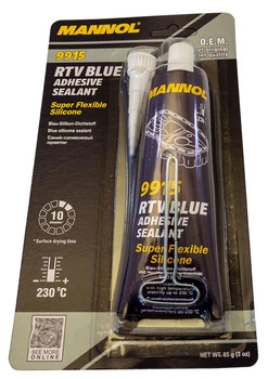 Герметик універсальний силіконовий термостійкий 85 г синій Mannol RTV Blue (230°C)