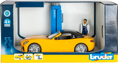 Zestaw zabawkowy Bruder Warsztat samochodowy Roadster z figurką i akcesoriami 62112_2 (4001702621124)