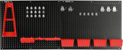 Інструментальна дошка YATO YT-08980 металева 550 x 455 x 8 мм 34 елементи (5906083117916)