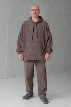 Спортивный мужской зимний костюм Olis-style Грей 68 Кофейный (ROZ660106472)