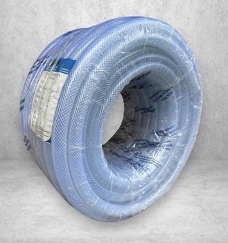 Symmer CX crystaltex 19мм х 3 мм 50м Трубка поливинилхлоридная армированный ниткой шланг ПВХ прозрачный общего назначения