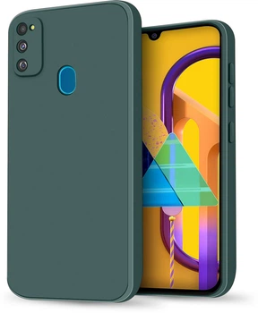 Силиконовый чехол HardCorner Samsung Galaxy M21 M215 (с микрофиброй) Green (34821-08)