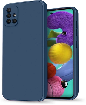 Силіконовий чохол HardCorner Samsung Galaxy A51 A515 (з мікрофіброю) Blue (34816-28)