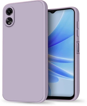 Силиконовый чехол HardCorner OPPO A17 / A17k (с микрофиброй) Lilac (35399-3B)