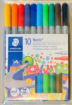 Фломастери STAEDTLER Noris® з двома наконечниками, 10 штук