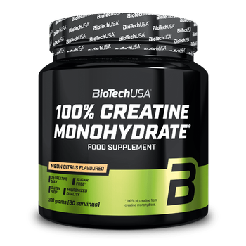 Креатин Моногідрат BioTechUSA 100% Creatine Monohydrate 300 г Neon Citrus