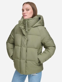 Куртка демісезонна подовжена з капюшоном жіноча Levi`s 296716899 XS Зелена (1159849392)