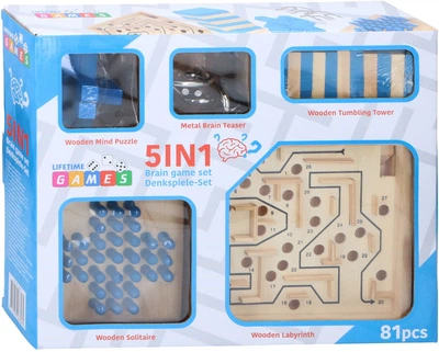 Настільна гра Lifetime Games 5 в 1 Brain Games (англійське видання) (8711252266565)