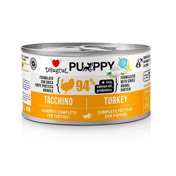 Влажный корм для щенков Безглютеновый Паштет из Индейки Disugual Puppy MonoProtein 94% Turkey 150 г