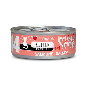 Вологий корм для кошенят Безгютеновий Паштет з Лосося Disugual Mini Me Kitten 96% Protein Salmon 85 г