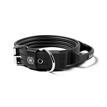 Сверхпрочный ошейник для собак с ручкой BullyBillows Pin Collar Handle 4 cm S: 40 мм, ОШ 35-43 см Черный