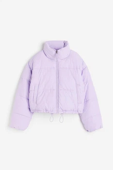 Куртка демісезонна жіноча H&M 210579-4 XS(160/80) світло-фіолетовий (2105790002)