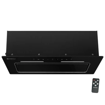 Сенсорная кухонная вытяжка Perfelli NUOVA 6JWRB NERO черная полновстраиваемая, управление жестами