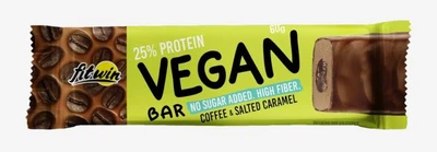 Протеиновый батончик FitWin Vegan Bar 60 г Кофе - Соленая карамель