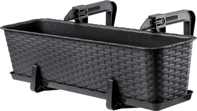 Skrzynka balkonowa z uchwytami Kadax Frette K2877 Antracytowy