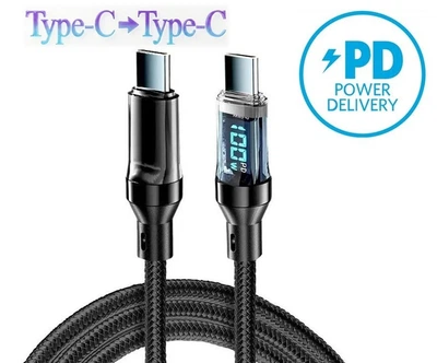 Кабель швидкої зарядки Type C - Type C PD 100W