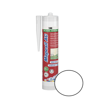 Силіконовий герметик Mapei Mapesil AC №100 білий 310мл