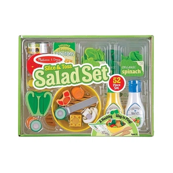 Дитячий ігровий набір "Нарізка салату" MelissaandDoug MD19310, 52 предмета