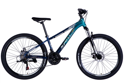 Велосипед Space AL 26" PHAETON AM DD FR 13" 2026 Сине-бирюзовый (OPS-SP-26-092)
