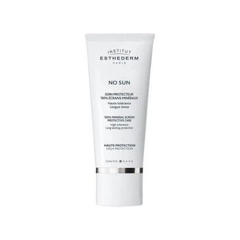 Institut Esthederm (Інститут Естедерм) No Sun 100% Mineral Screen Protective Care — сонцезахисний мінеральний крем для обличчя, антивіковий догляд, 50 мл