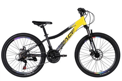 Велосипед Space ST 24" AURORA AM DD FR 12" 2026 Жовто-чорний (OPS-SP-24-078)