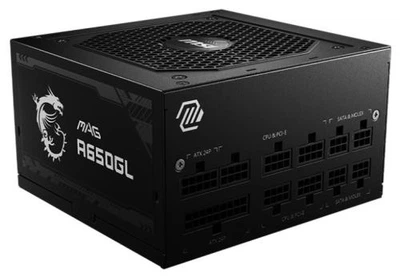 Блок питания 650 Вт, MSI MAG A650GL, Black