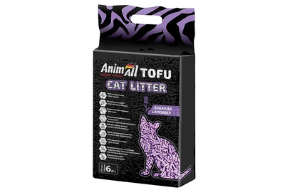Cойовий наповнювач для кішок AnimAll TOFU Lavender (Лаванда) 2,6кг/6 літрів 500348