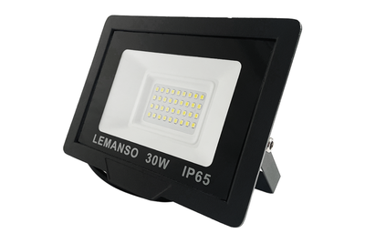 Прожектор светодиодный LED SMD 30w 6500K IP65 2400LM "Посейдон" черный "LEMANSO" LMP73-31